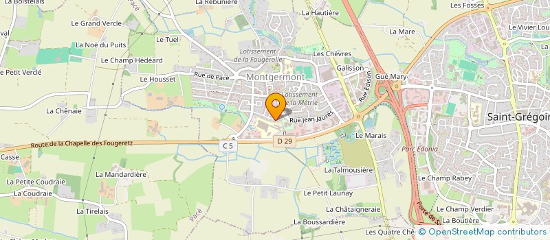 localisation de l'entreprise MONSIEUR YVES CHARLES LOUIS WARON  MONTGERMONT