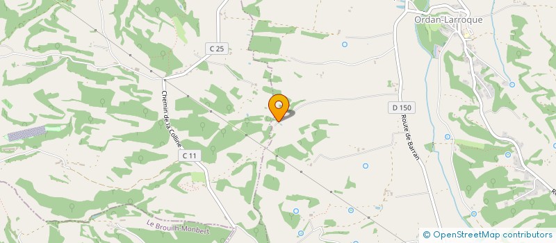 localisation de l'entreprise MONSIEUR YVES CHARMETANT  ORDAN-LARROQUE