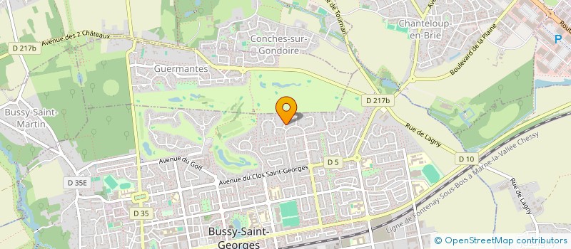 localisation de l'entreprise MONSIEUR YVES CHARNAUX  BUSSY-SAINT-GEORGES