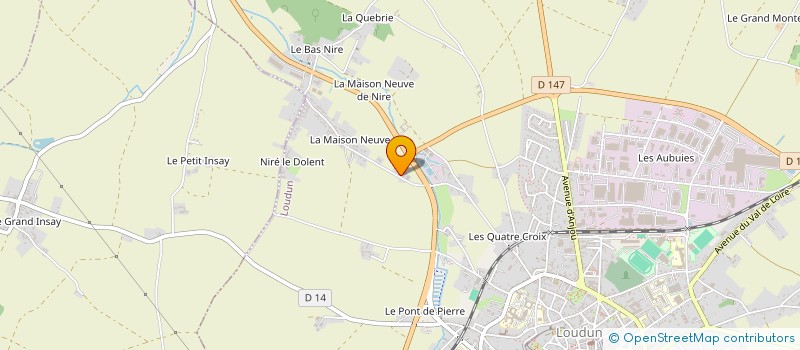 localisation de l'entreprise MONSIEUR YVES CHARRIER  LOUDUN