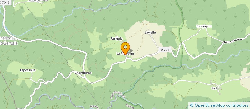 localisation de l'entreprise MONSIEUR YVES CHARRIER  SAINT-JEAN-SAINT-GERVAIS