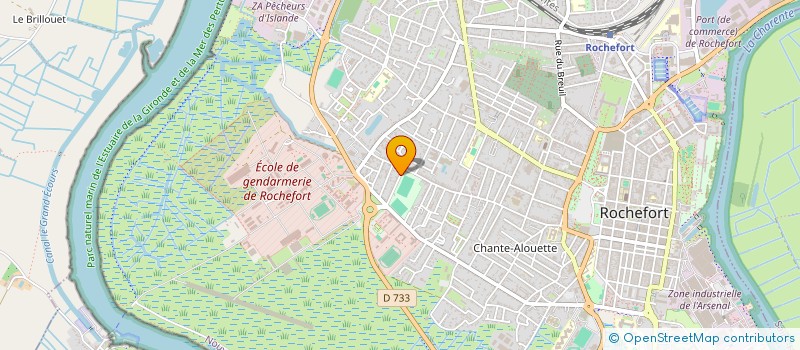 localisation de l'entreprise MONSIEUR YVES CHARRON  ROCHEFORT