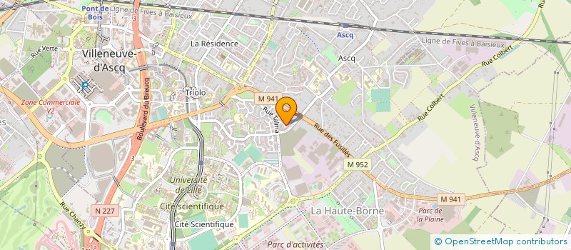 localisation de l'entreprise MONSIEUR YVES CHATELAIN à VILLENEUVE-D'ASCQ