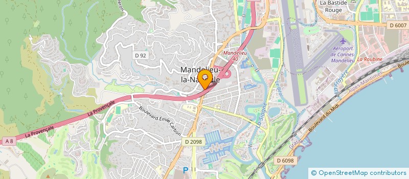 localisation de l'entreprise MONSIEUR YVES CHAUVE  MANDELIEU-LA-NAPOULE