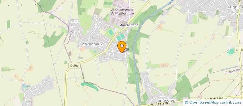 localisation de l'entreprise MONSIEUR YVES CHEMAIN  TIGNIEU-JAMEYZIEU