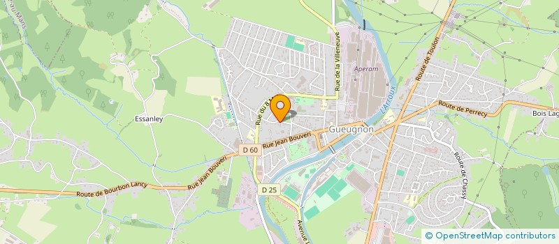 localisation de l'entreprise MONSIEUR YVES CHENUT  GUEUGNON