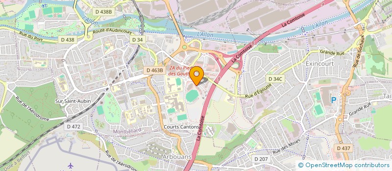 localisation de l'entreprise MONSIEUR YVES CHEVALIER à MONTBELIARD