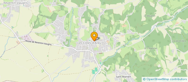 localisation de l'entreprise MONSIEUR YVES CHEVANDIER  LES COTES D'AREY