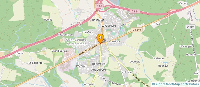 localisation de l'entreprise MONSIEUR YVES CHIRLE  BENESSE-MAREMNE