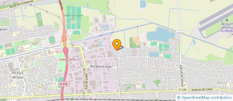 localisation de l'entreprise MONSIEUR YVES CHRISTIAN LE BERRE  MARCK