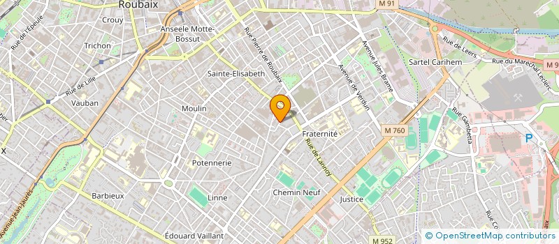 localisation de l'entreprise MONSIEUR YVES CITERNE  ROUBAIX