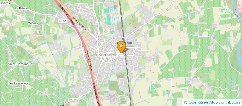 localisation de l'entreprise MONSIEUR YVES CLARIOND  COURTHEZON