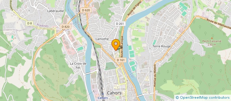 localisation de l'entreprise MONSIEUR YVES CLAUDE EVENO  CAHORS