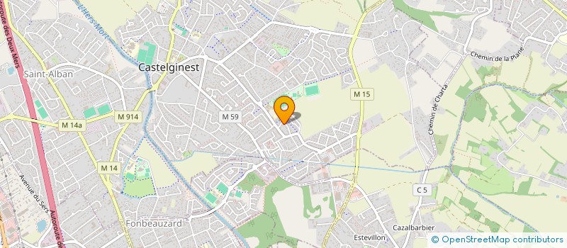 localisation de l'entreprise MONSIEUR YVES CLEMENT  CASTELGINEST