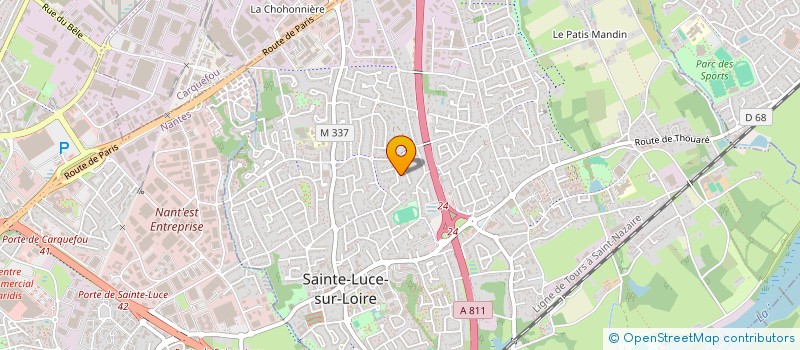 localisation de l'entreprise MONSIEUR YVES CLODIC à SAINTE-LUCE-SUR-LOIRE