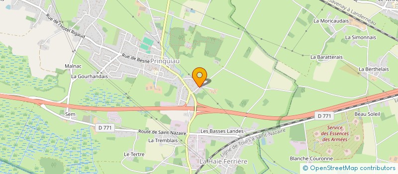 localisation de l'entreprise MONSIEUR YVES CLOUET  PRINQUIAU