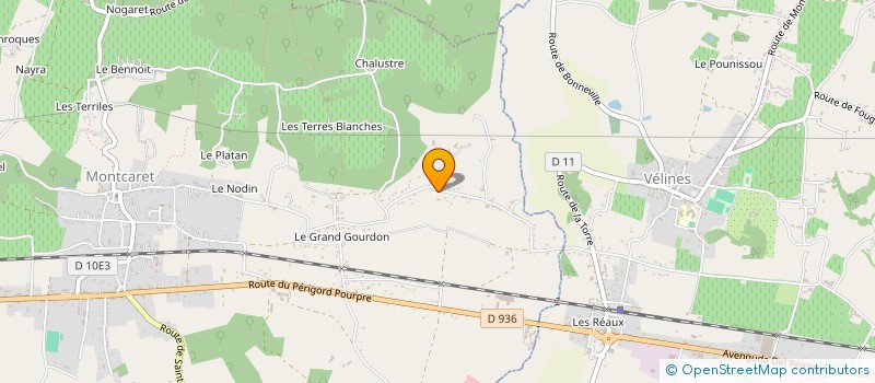 localisation de l'entreprise MONSIEUR YVES COCULET  MONTCARET