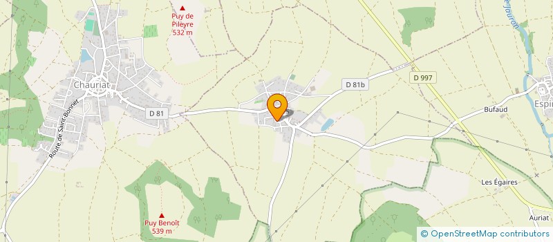 localisation de l'entreprise MONSIEUR YVES COGNERAS  CHAS