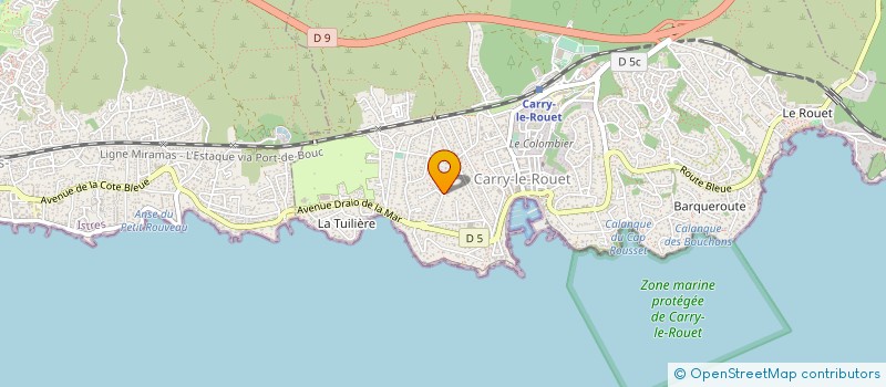 localisation de l'entreprise MONSIEUR YVES COL  CARRY-LE-ROUET