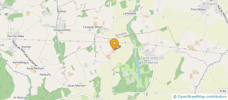 localisation de l'entreprise MONSIEUR YVES COLAS  SAINT-JEAN-KERDANIEL