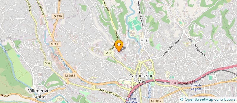 localisation de l'entreprise MONSIEUR YVES COLIN NORSA à CAGNES SUR MER