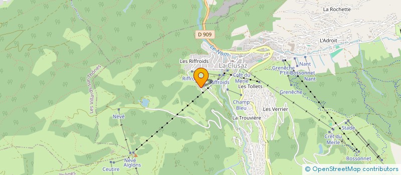 localisation de l'entreprise MONSIEUR YVES COLLOMB-CLERC à LA CLUSAZ