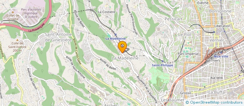 localisation de l'entreprise MONSIEUR YVES COLUZZI à NICE
