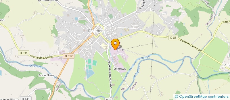 localisation de l'entreprise MONSIEUR YVES COMBES  MONT-ROC