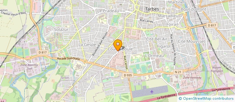 localisation de l'entreprise MONSIEUR YVES COMBESSIES  TARBES