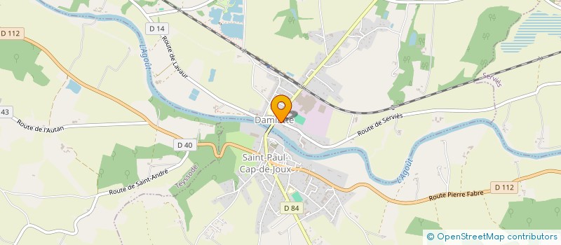 localisation de l'entreprise MONSIEUR YVES CONSTANT  DAMIATTE