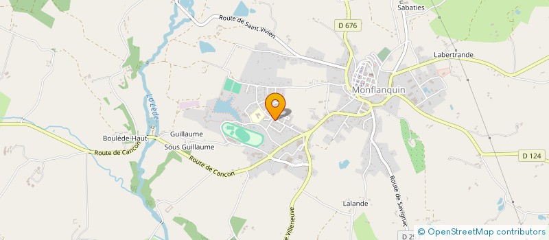 localisation de l'entreprise MONSIEUR YVES COQUENTIN  MONFLANQUIN