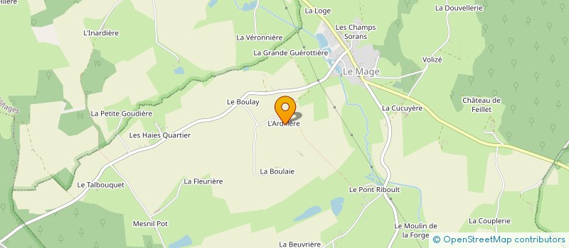 localisation de l'entreprise MONSIEUR YVES COQUILLON à LE MAGE