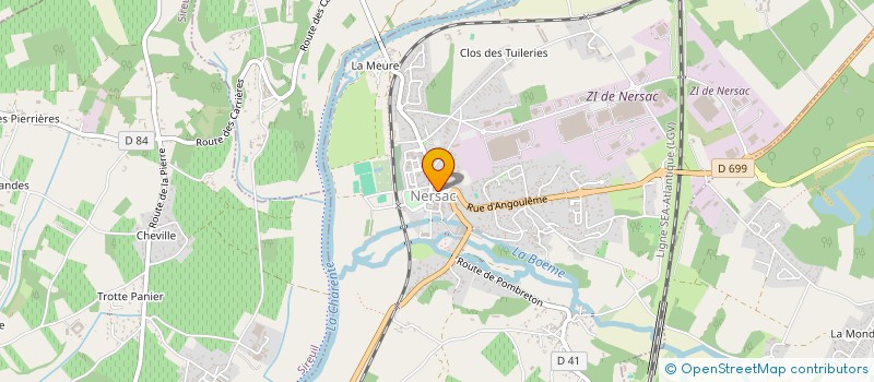 localisation de l'entreprise MONSIEUR YVES CORBEL  NERSAC
