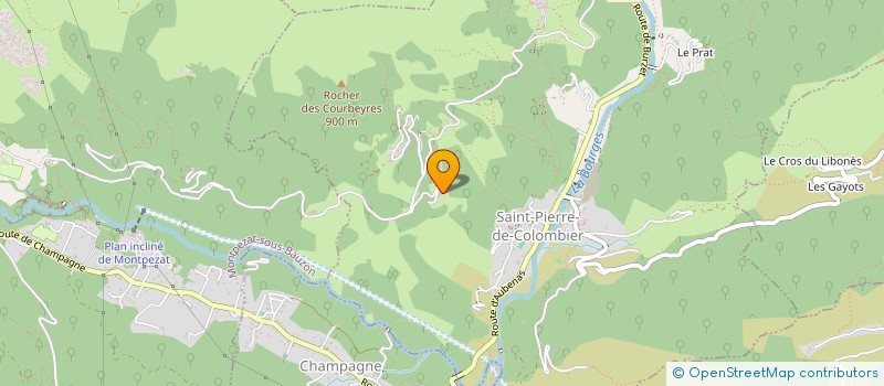 localisation de l'entreprise MONSIEUR YVES CORNUT  SAINT-PIERRE-DE-COLOMBIER
