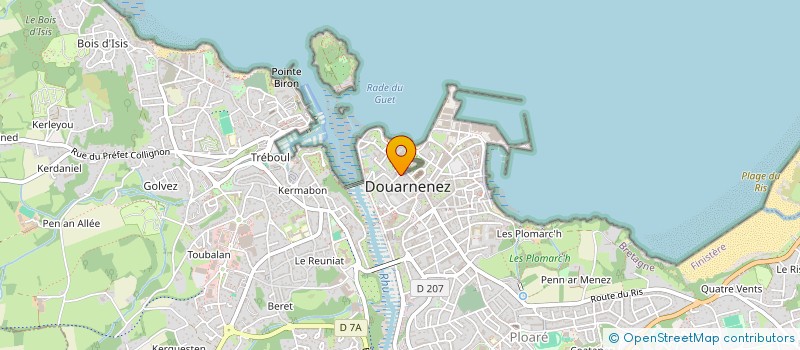 localisation de l'entreprise MONSIEUR YVES COTTEN à DOUARNENEZ