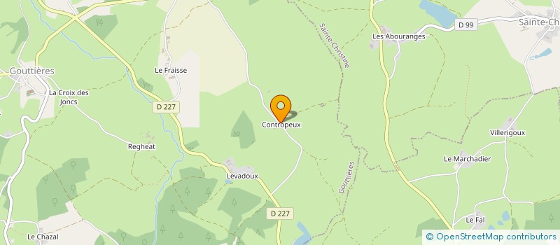 localisation de l'entreprise MONSIEUR YVES COTTET  GOUTTIERES