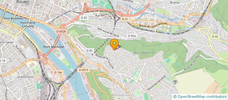 localisation de l'entreprise MONSIEUR YVES COUFFRAND  BONSECOURS