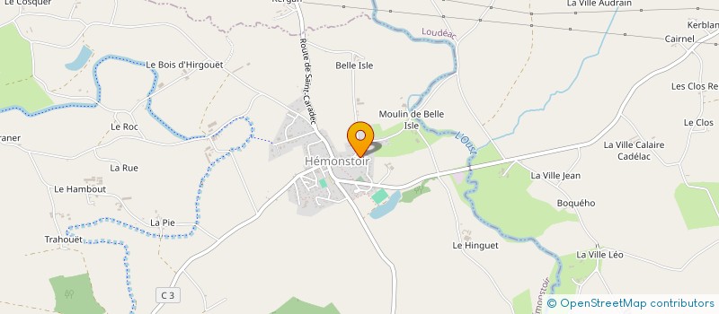 localisation de l'entreprise MONSIEUR YVES COUPELLIER  HEMONSTOIR