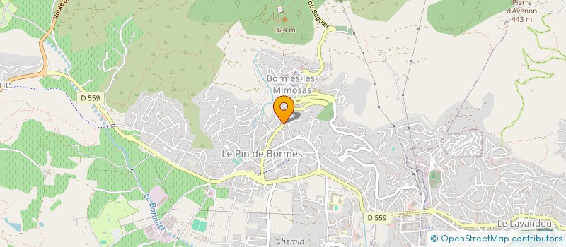 localisation de l'entreprise MONSIEUR YVES COURME à BORMES-LES-MIMOSAS