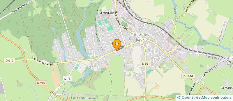 localisation de l'entreprise MONSIEUR YVES COUROUBLE  FORGES-LES-EAUX