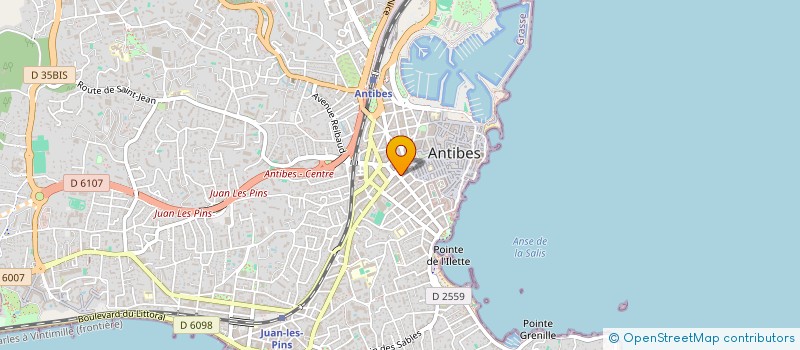 localisation de l'entreprise MONSIEUR YVES COURREGE à ANTIBES