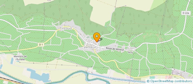 localisation de l'entreprise MONSIEUR YVES COUTELAS  VENTEUIL