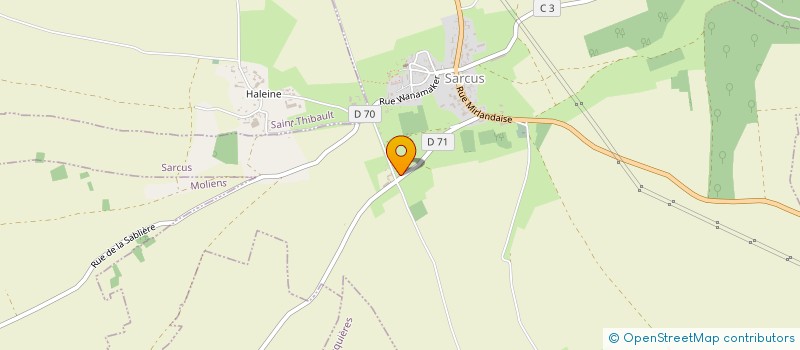 localisation de l'entreprise MONSIEUR YVES COZETTE  SARCUS