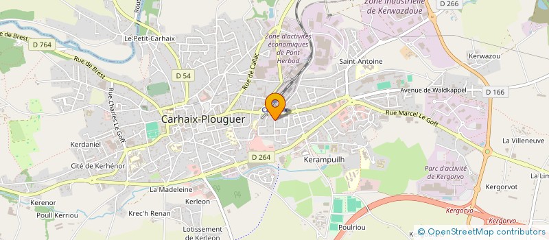 localisation de l'entreprise MONSIEUR YVES CREIS à CARHAIX-PLOUGUER