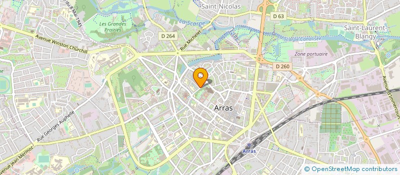 localisation de l'entreprise MONSIEUR YVES CREPIN à ARRAS