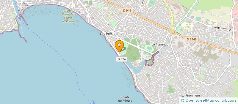 localisation de l'entreprise MONSIEUR YVES CROCHARD  LES SABLES D'OLONNE