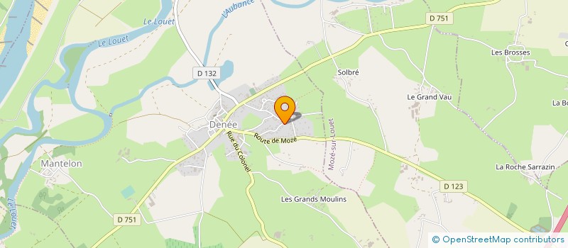 localisation de l'entreprise MONSIEUR YVES CRON  DENEE