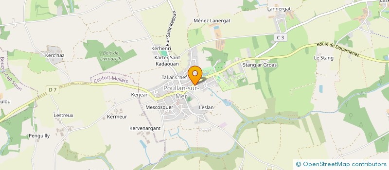 localisation de l'entreprise MONSIEUR YVES CROZON  LE JUCH