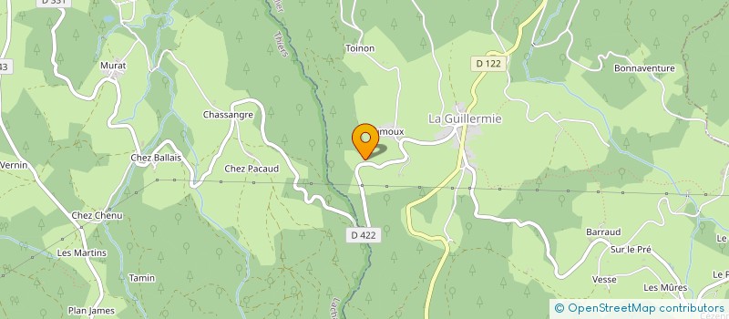 localisation de l'entreprise MONSIEUR YVES CULIC  LA GUILLERMIE