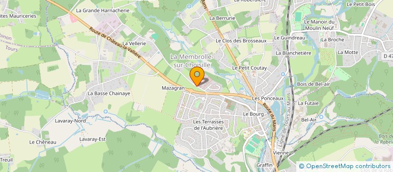 localisation de l'entreprise MONSIEUR YVES CULLET à LA MEMBROLLE-SUR-CHOISILLE